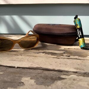 Maui Jim Lilikoi MJ 258 22 Sandstone HCL Bronze Polarized Sun Glasses